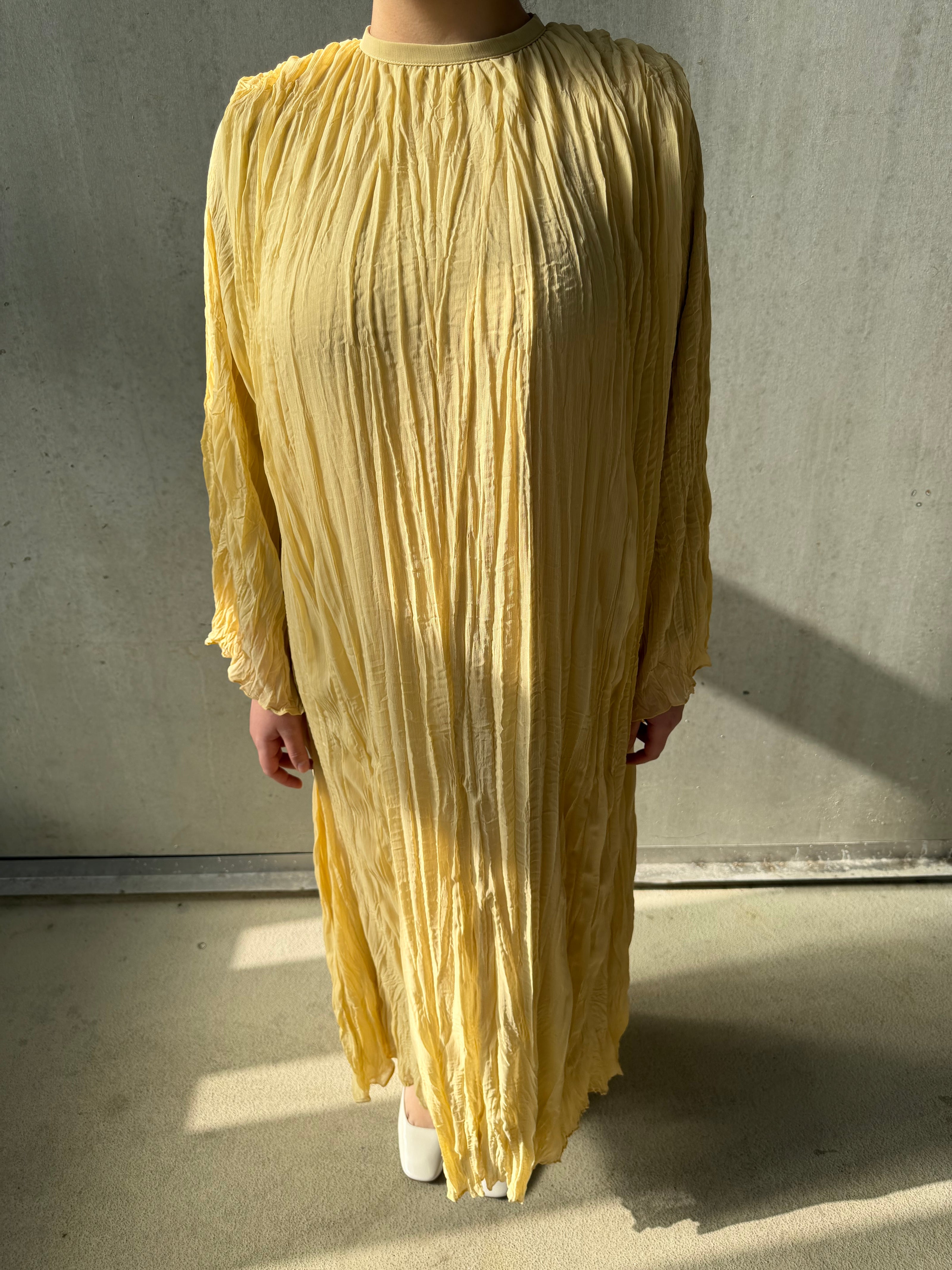 Moca Maxikleid aus edlem Crinkle-Chiffon