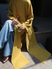 Leinenbluse mit Schlitzdetails