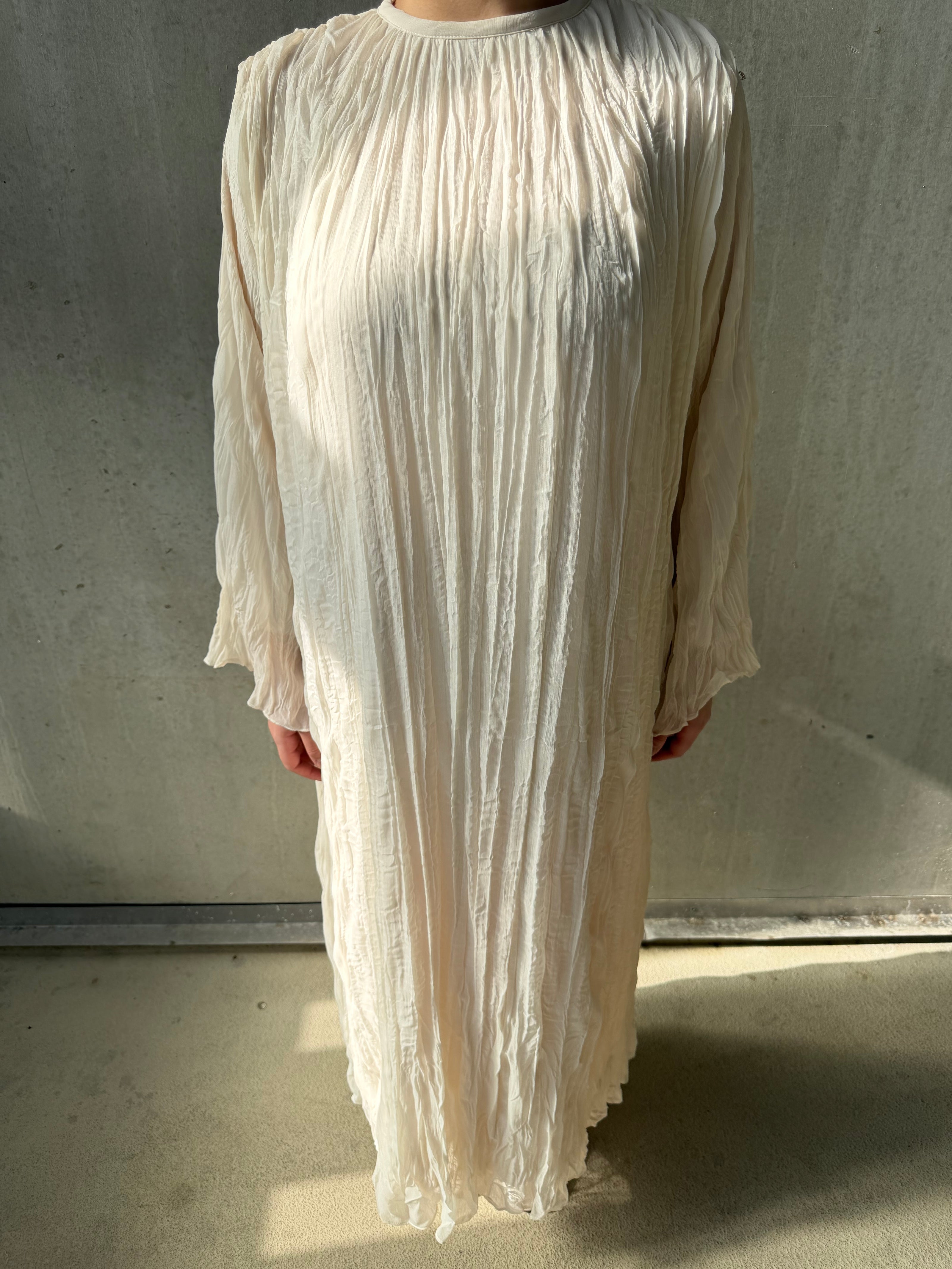 Moca Maxikleid aus edlem Crinkle-Chiffon