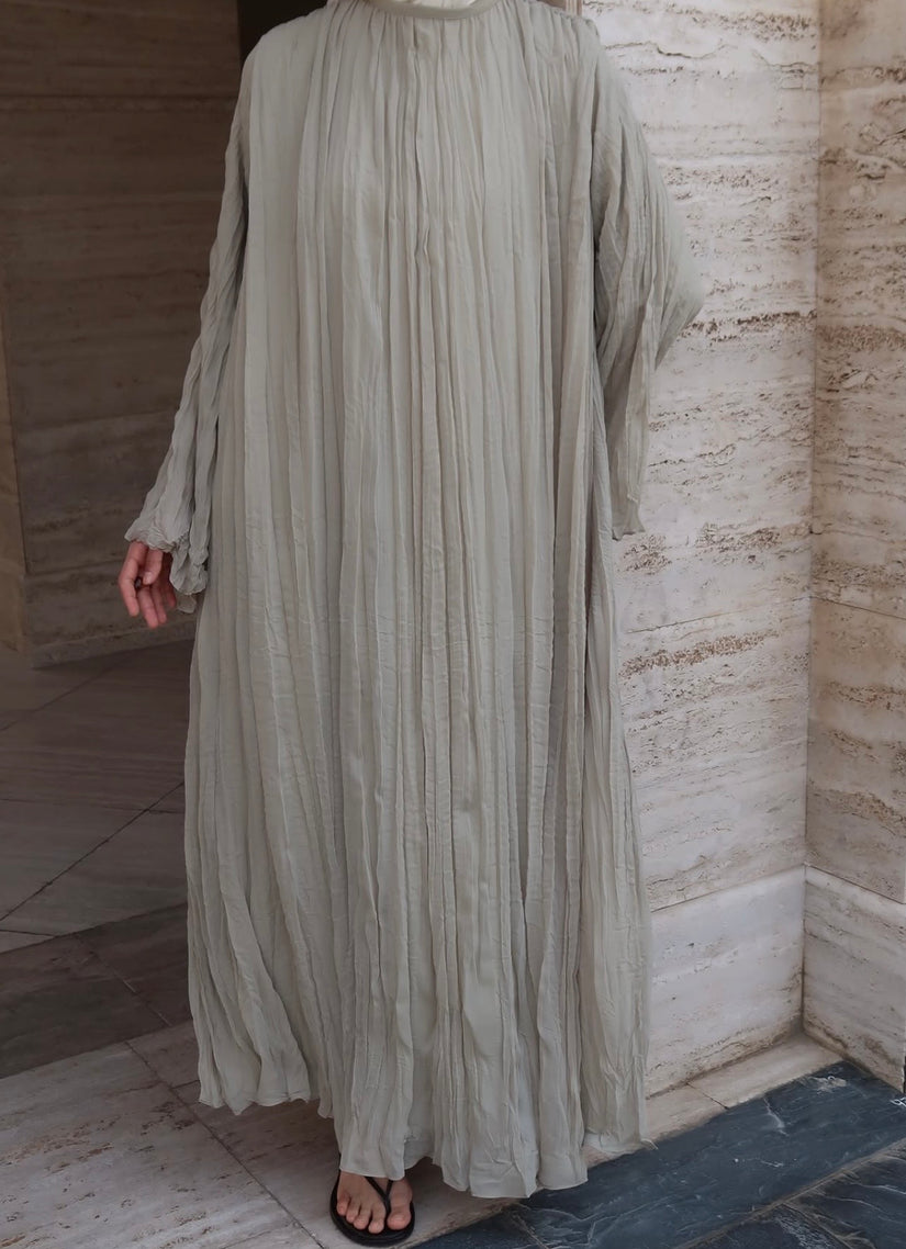 Moca Maxikleid aus edlem Crinkle-Chiffon