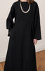 Leinenbluse mit Schlitzdetails