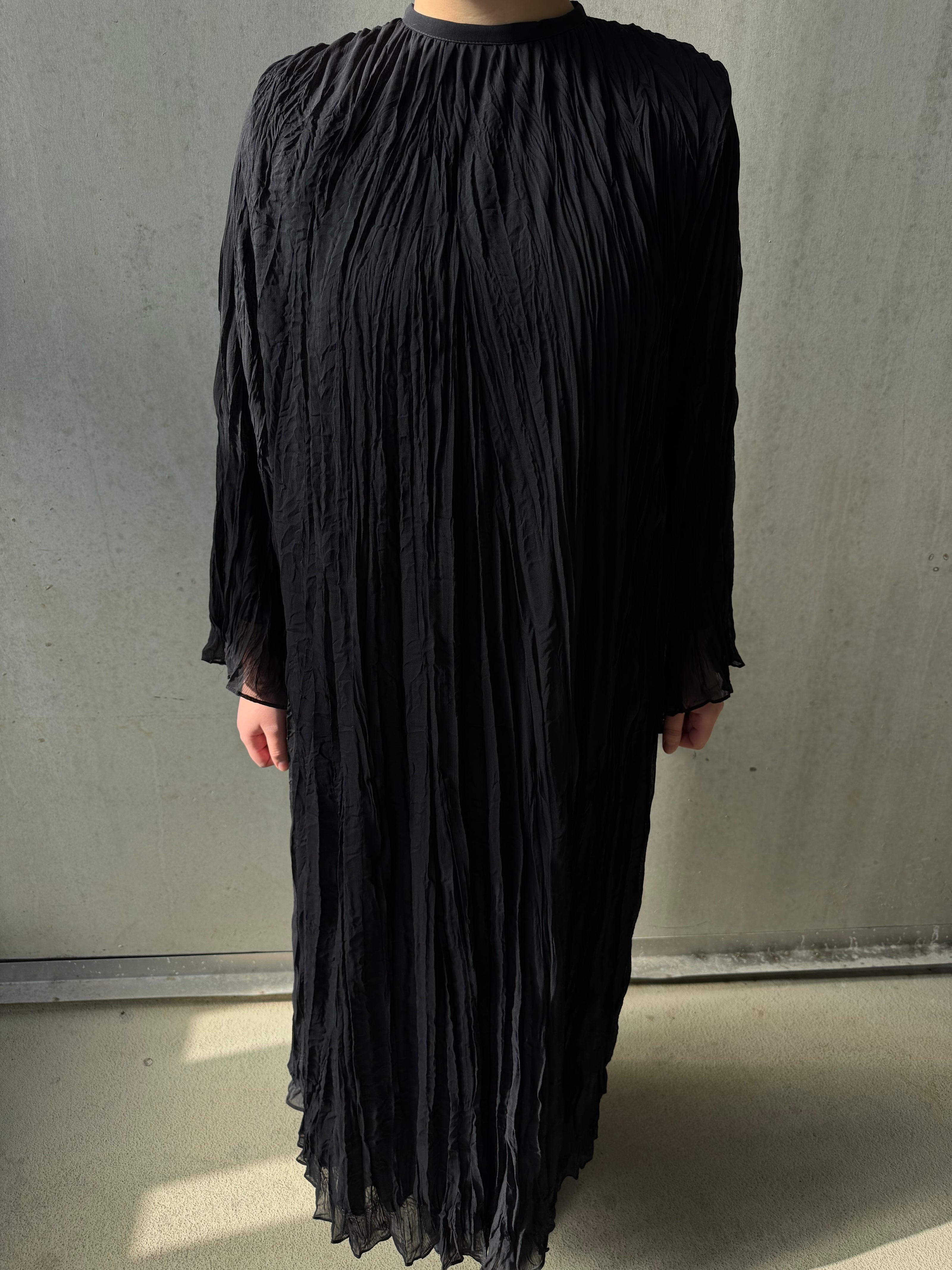 Moca Maxikleid aus edlem Crinkle-Chiffon