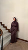 Satin Kleid mit Fledermausärmeln